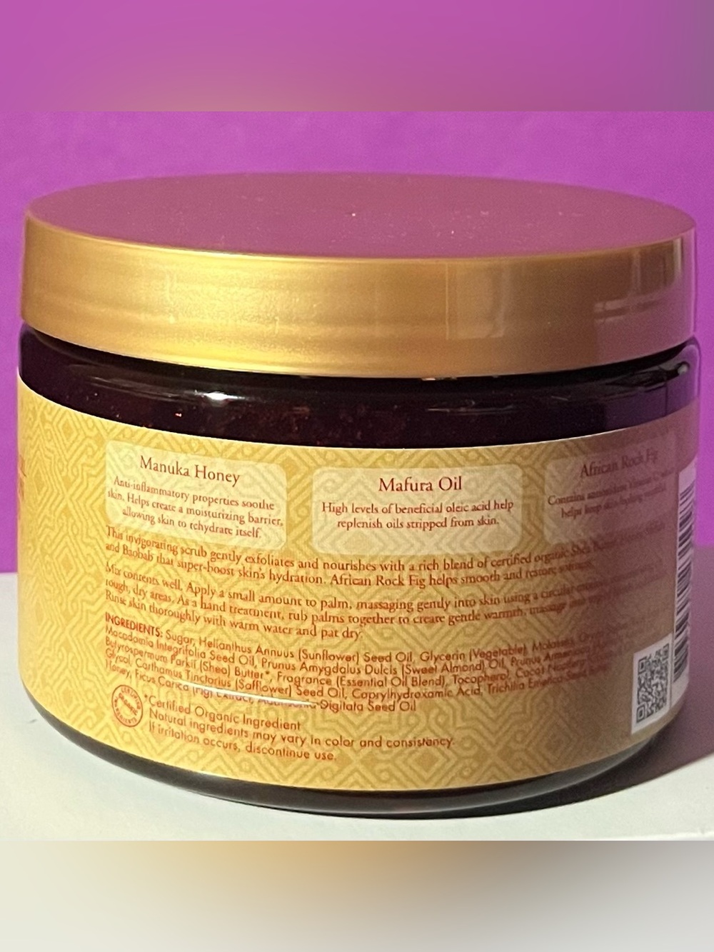 SHEA MOISTURE - MANUKA HONEY & MAFURA OIL INTENSIVE HYDRATION HAND & BODY SCRUB - Picture 2 of 5